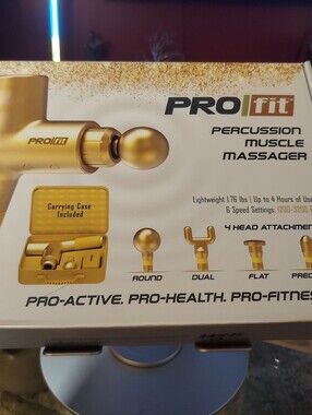 Gold Percussion Muscle Massager - Gold